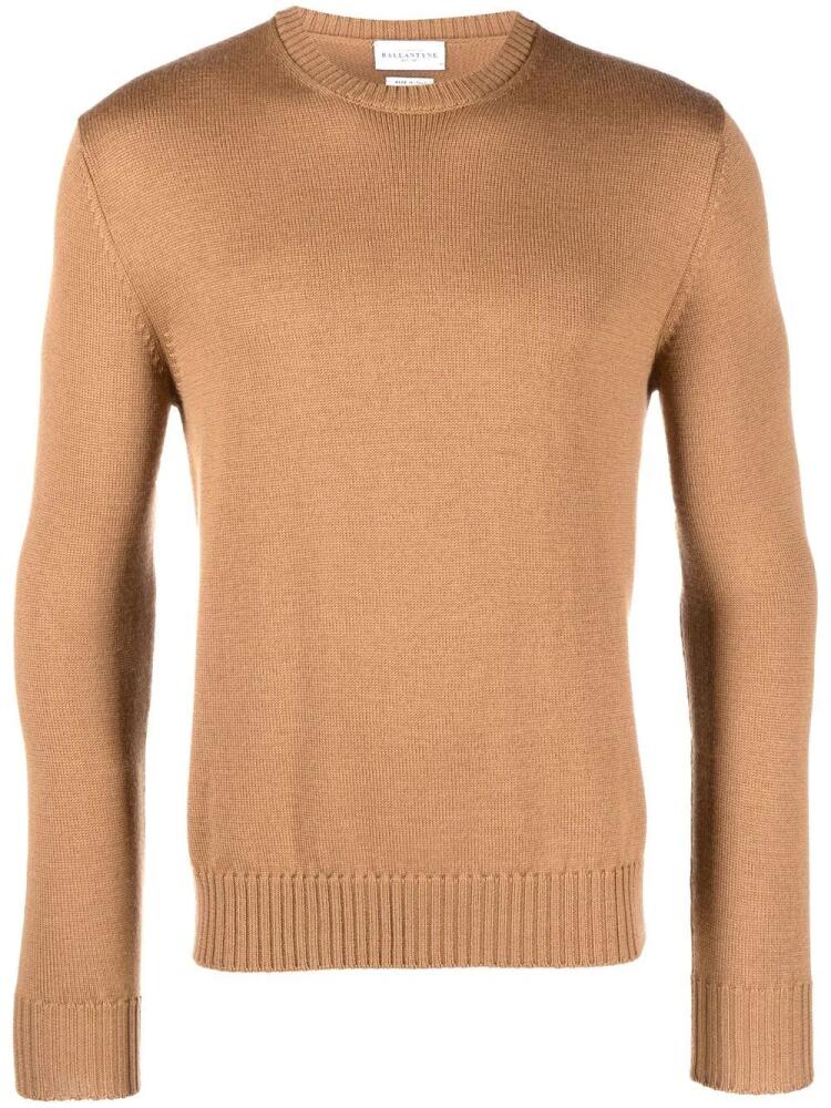 Ballantyne crew neck wool sweatshirt - Neutrals Cover