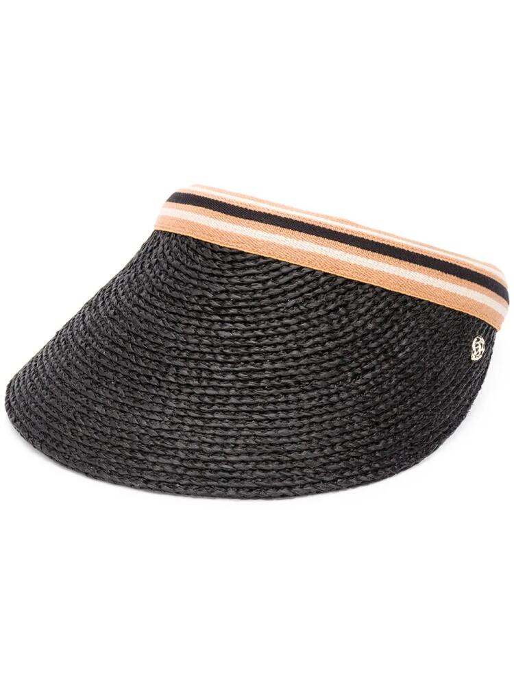 Helen Kaminski Bianca braid visor hat - Black Cover