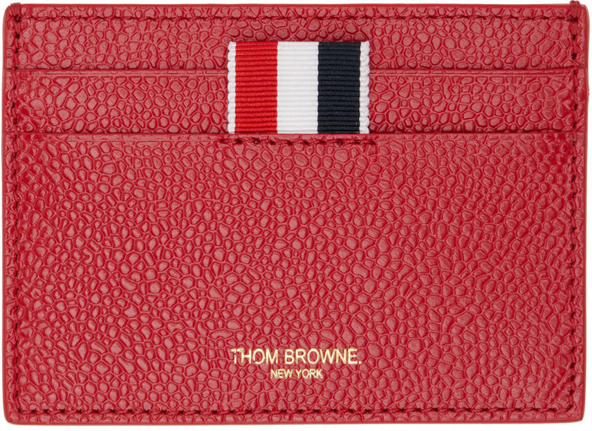 Thom Browne Red Anchor Card Holder Cover