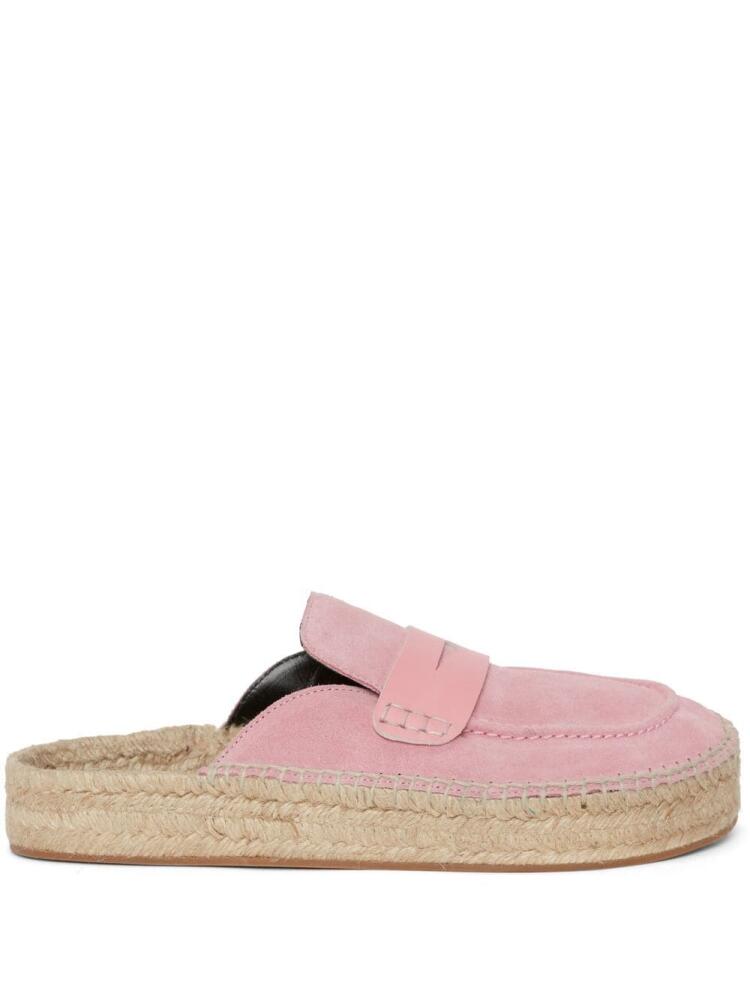 JW Anderson suede espadrille loafers - Pink Cover