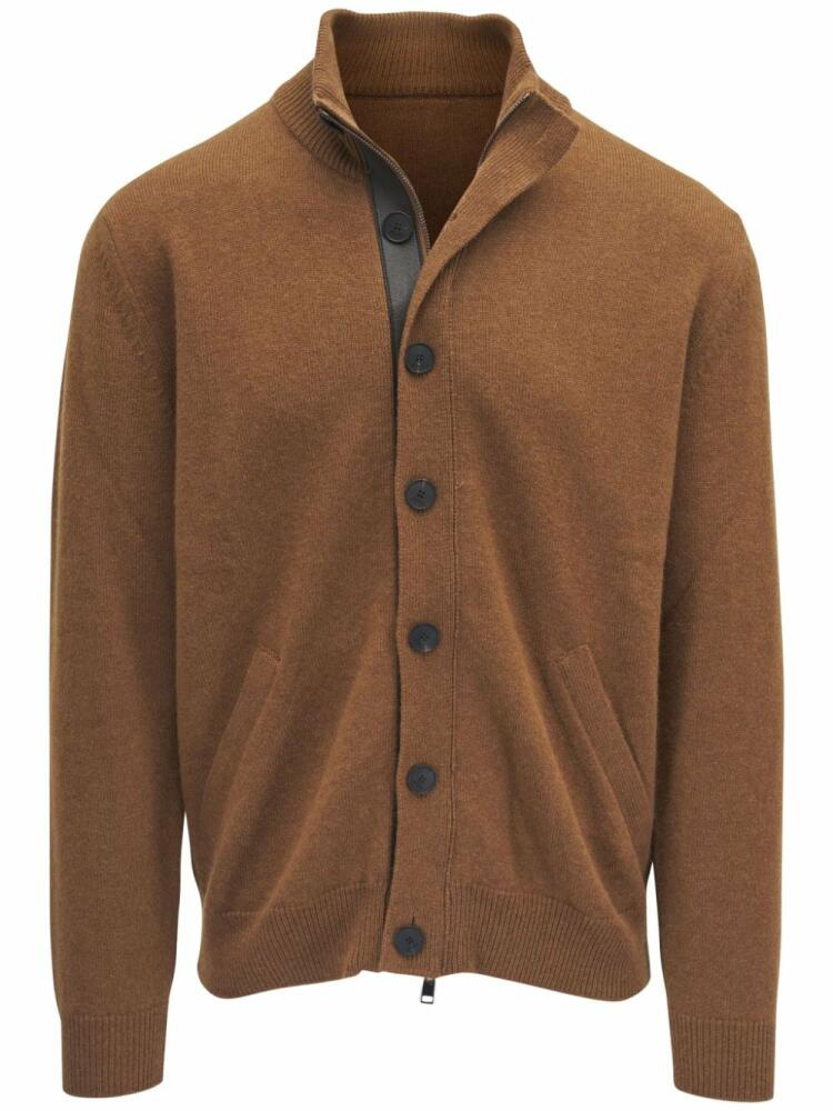 Brioni cashmere cardigan - Brown Cover