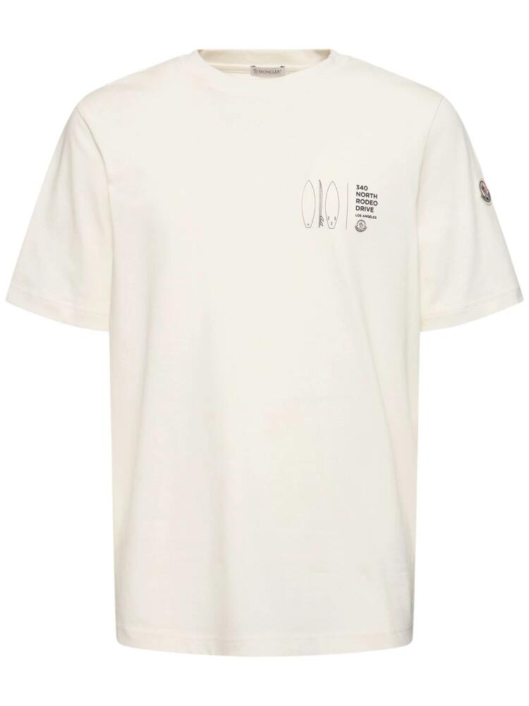 MONCLER Printed Cotton T-shirt Cover