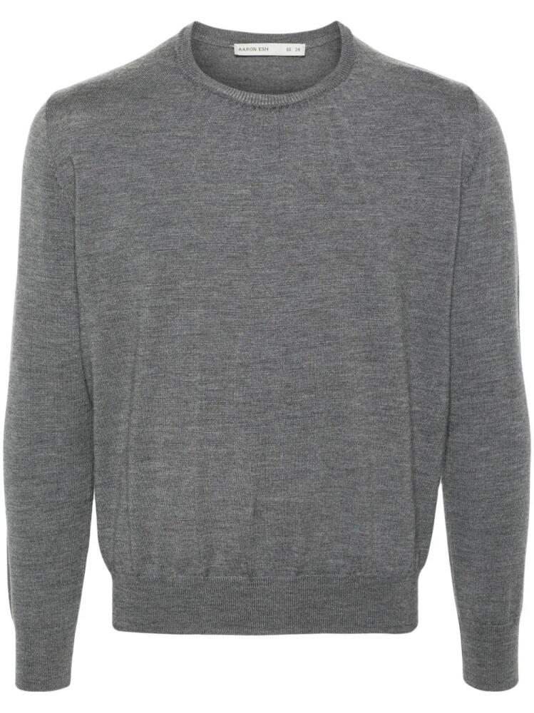 AARON ESH ruched-detail wool jumper - Grey Cover