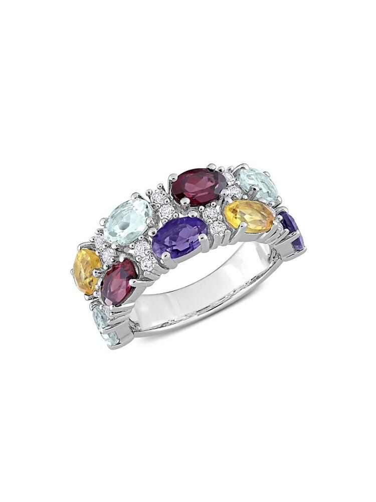 Sonatina Women's Sterling Silver & Multi-Stone Ring Cover