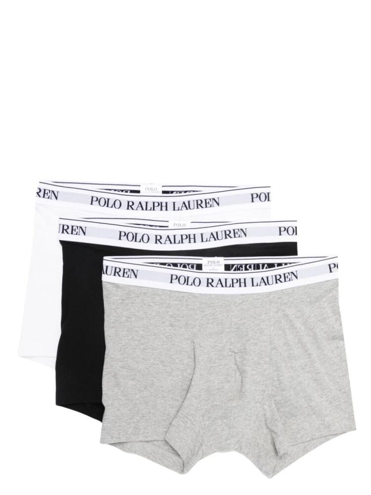 Polo Ralph Lauren logo-waistband cotton briefs (set of 3) - Grey Cover