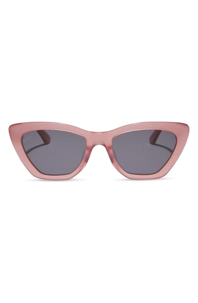 DIFF Camila 56mm Gradient Square Sunglasses in Guava /Grey Cover