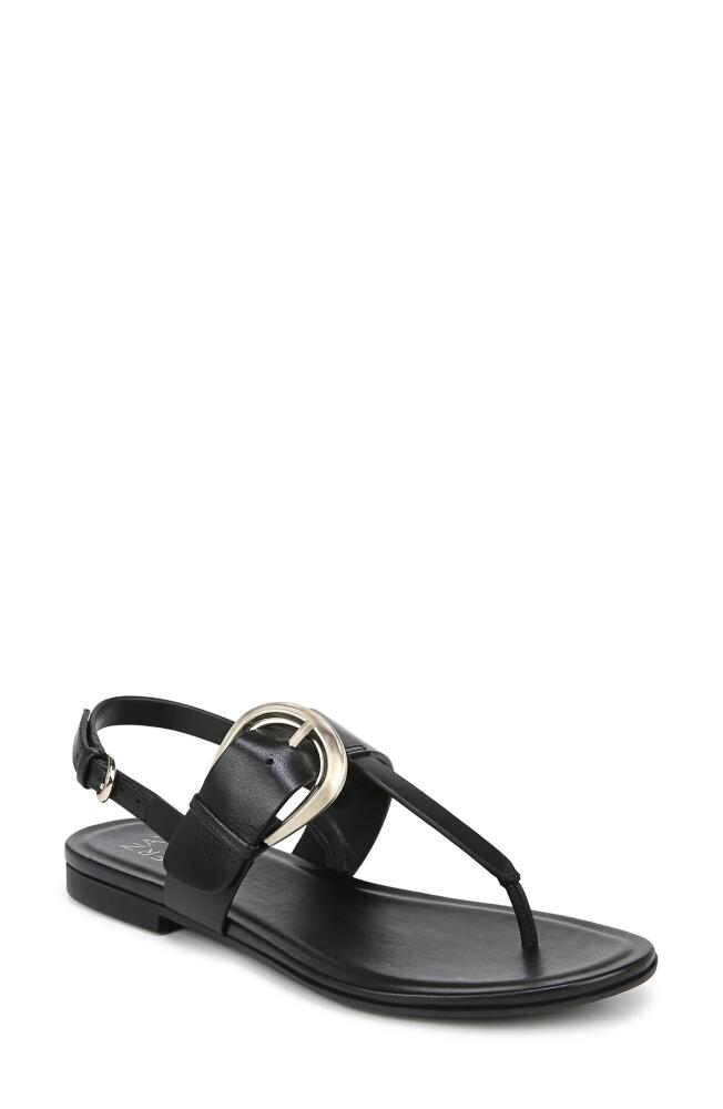 Naturalizer Taylor Slingback Flip Flop in Black Leather Cover