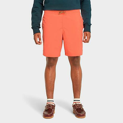 Timberland Men's Volley Comfort Nylon Shorts in Orange/Hot Coral Cover