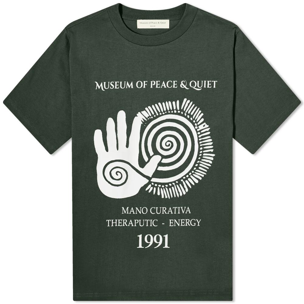 Museum of Peace and Quiet Men's Mano Curavita T-Shirt in Forest Cover