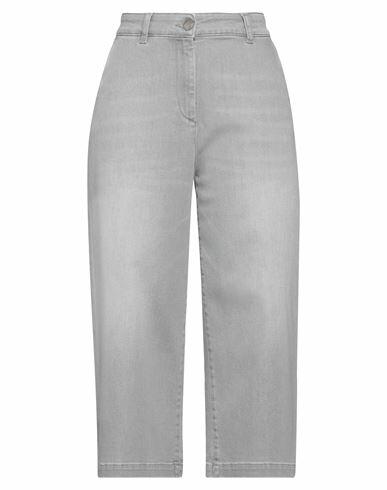 Fabiana Filippi Woman Jeans Light grey Cotton, Elastane Cover