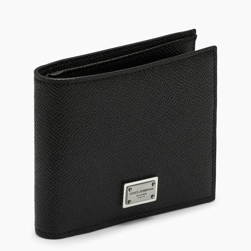 Dolce&Gabbana Black leather bi-fold wallet Cover