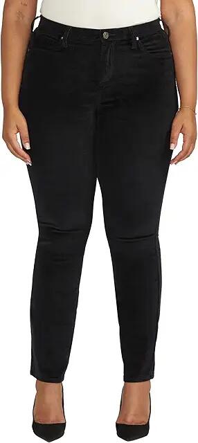 Jag Jeans Plus Size Ruby Mid-Rise Straight Leg Pants (Black) Women's Clothing Cover