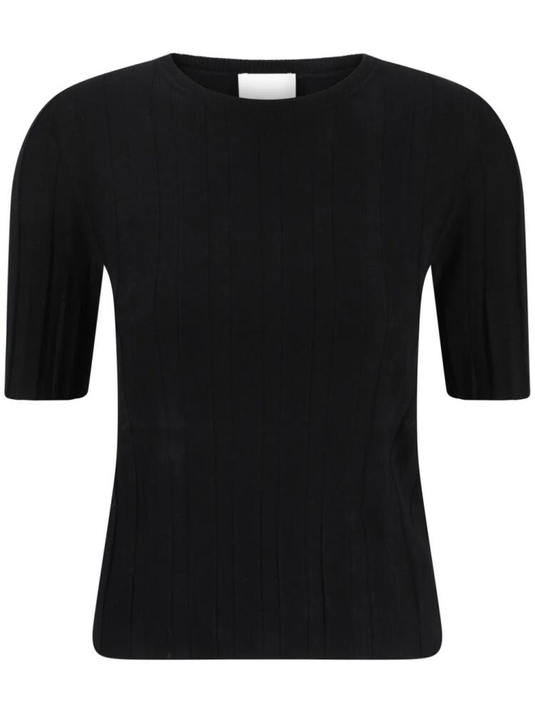 Allude ribbed-knit top - Black Cover