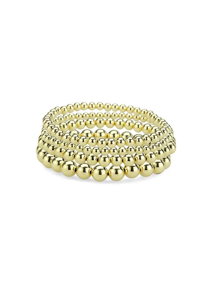 Women's Saviene 5 Strand Metal Ball Graduated Stretch Bracelet Cover