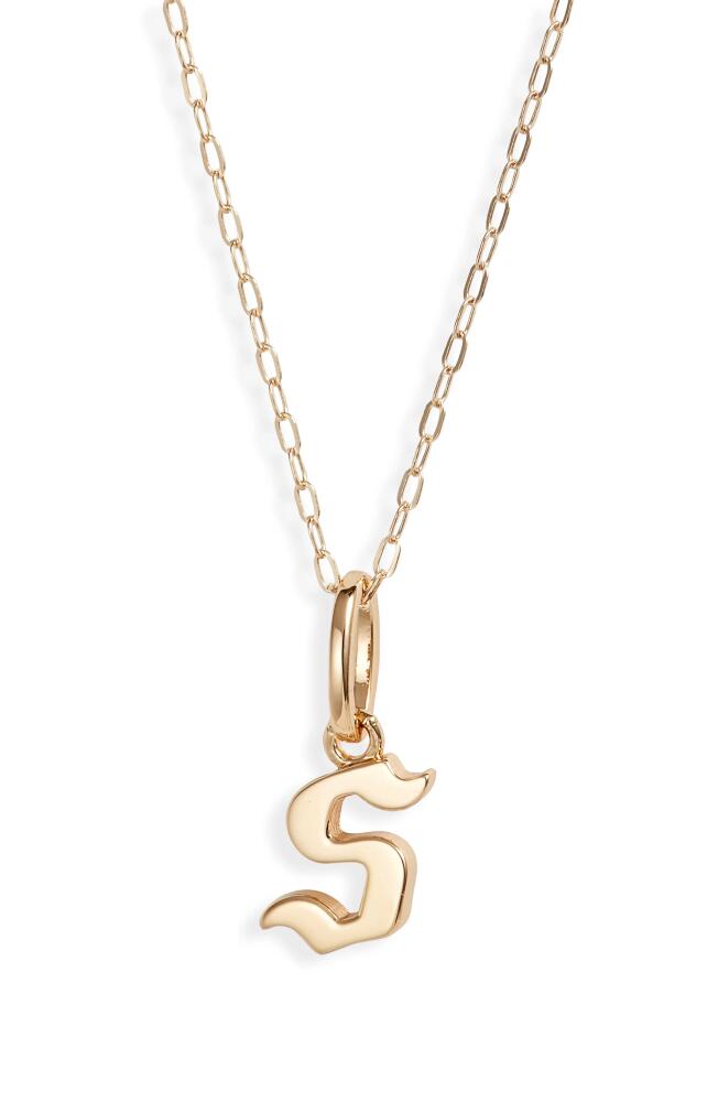 MIRANDA FRYE Sophie Customized Initial Pendant Necklace in Gold - S Cover