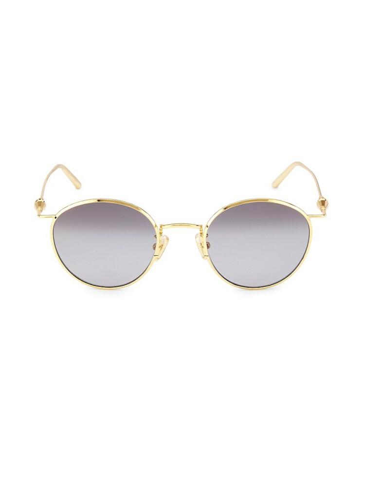 Boucheron Women's 50MM Round Sunglasses - Grey Gold Cover