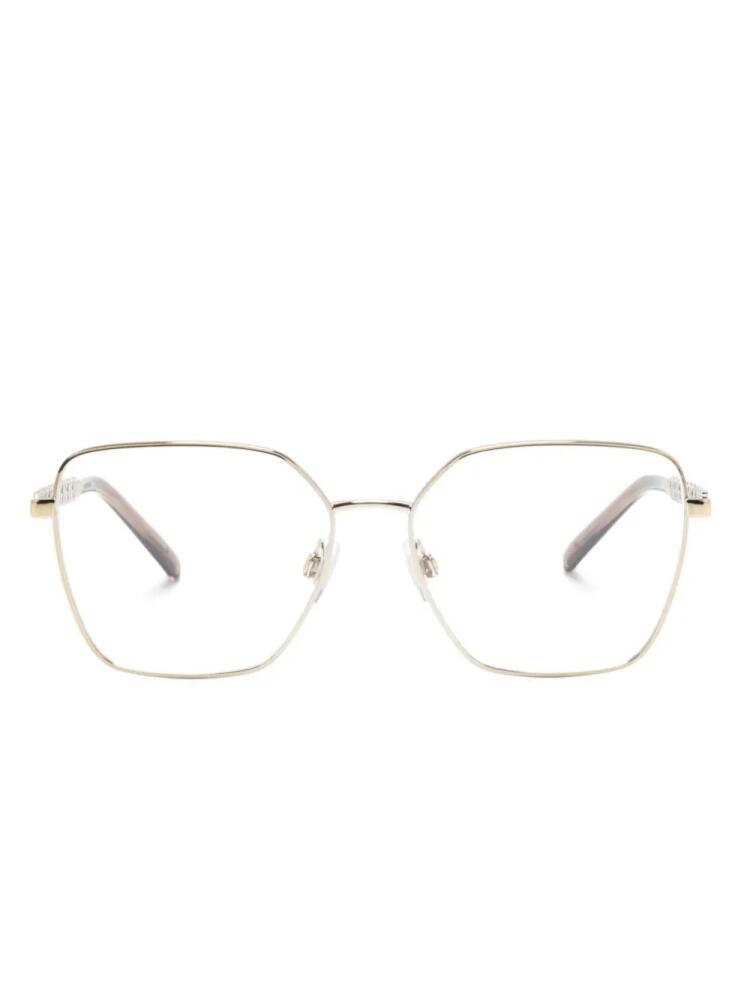 Dolce & Gabbana Eyewear geometric-frame glasses - Gold Cover