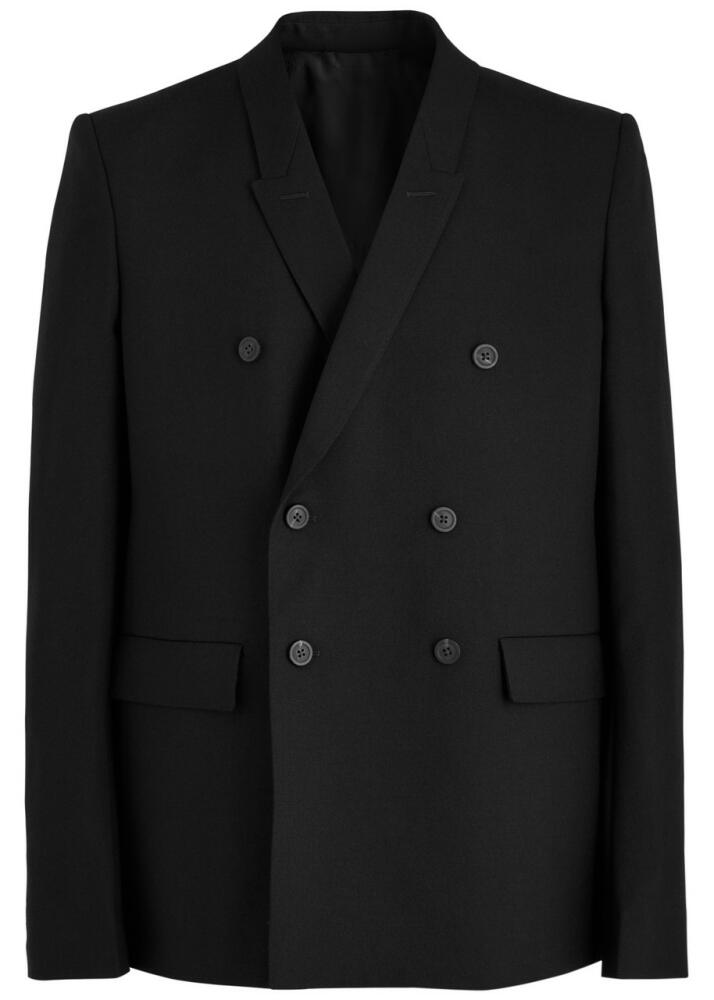 Rick Owens Double-breasted Wool Blazer - Black Cover