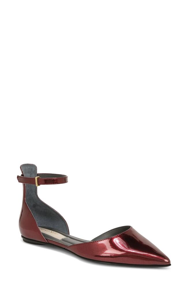 Franco Sarto Racer Ankle Strap d'Orsay Pointed Toe Flat in Red Cover