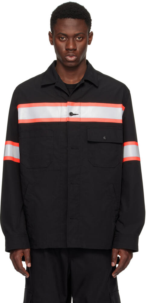 Junya Watanabe Black Reflective Jacket Cover