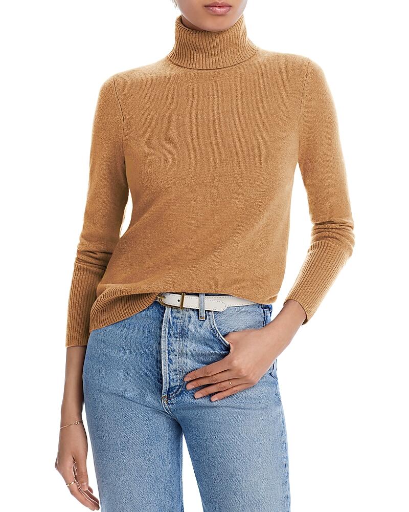 Aqua Cashmere Turtleneck Cashmere Sweater - Exclusive Cover