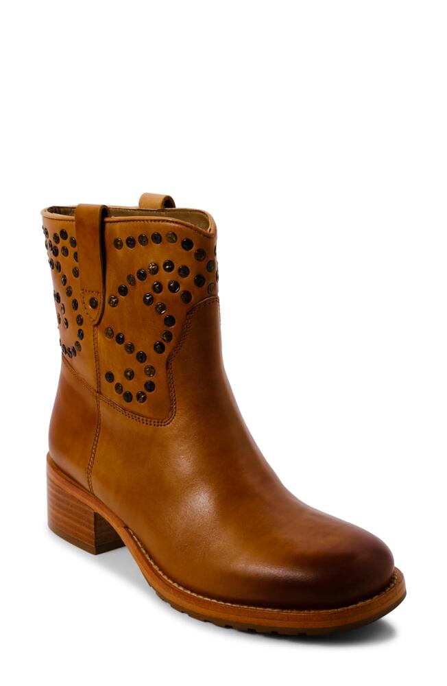 Free People Harmony Studded Bootie in Biscuit Leather Cover