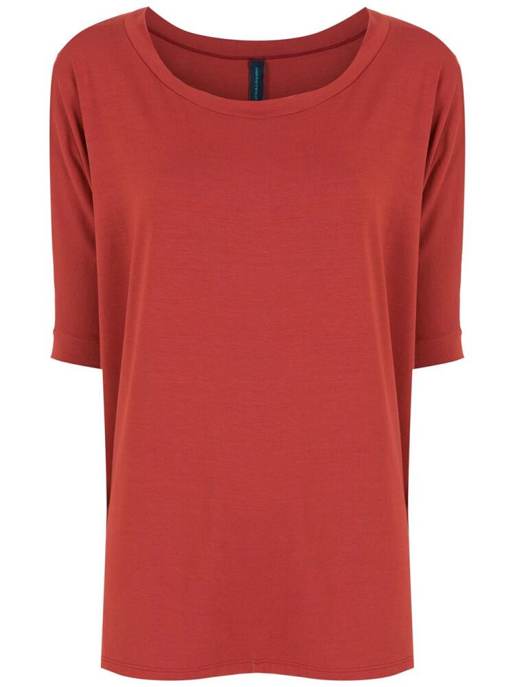 Lygia & Nanny cropped-sleeve T-shirt - Red Cover