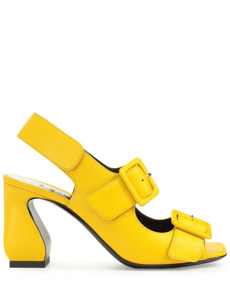 Sergio Rossi SI Rossi 80mm suede sandals - Yellow Cover