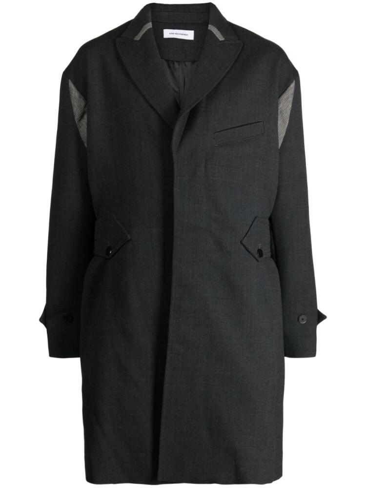 Kiko Kostadinov Solon single-breasted coat - Grey Cover