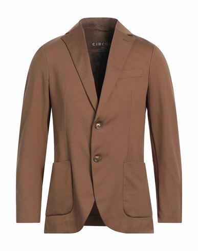 Circolo 1901 Man Blazer Camel Cotton, Elastane Cover