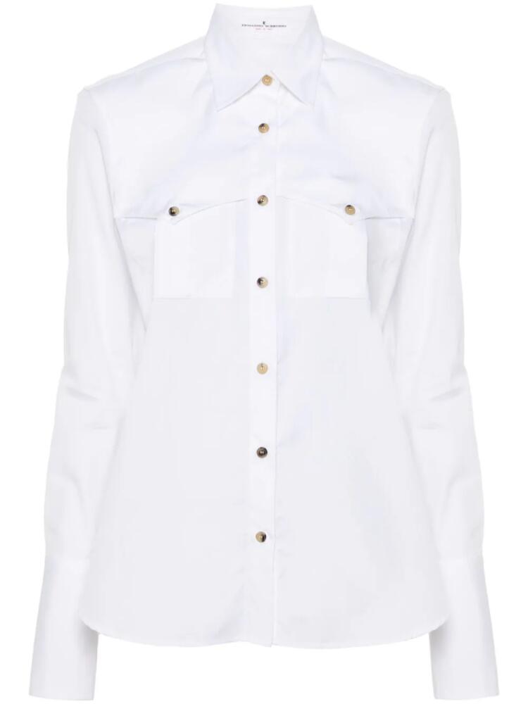 Ermanno Scervino chest-pocket cotton shirt - White Cover