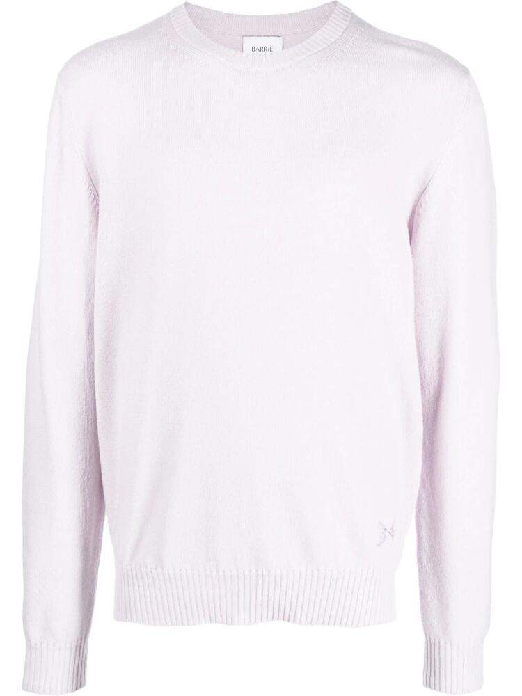 Barrie crew neck cashmere jumper - Purple Cover