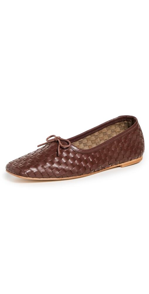 Freda Salvador Jada Flats Umber Closed Woven Calf Cover