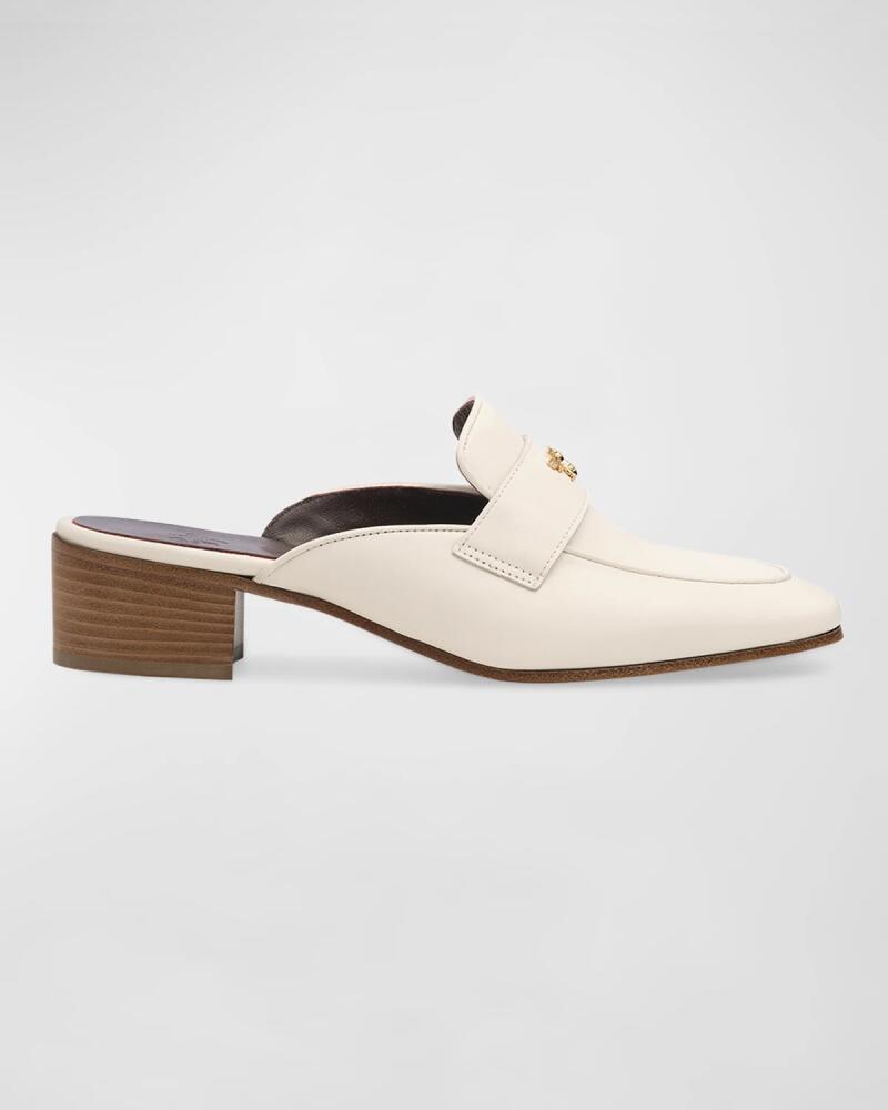 Bougeotte Leather Slided Loafer Mules Cover