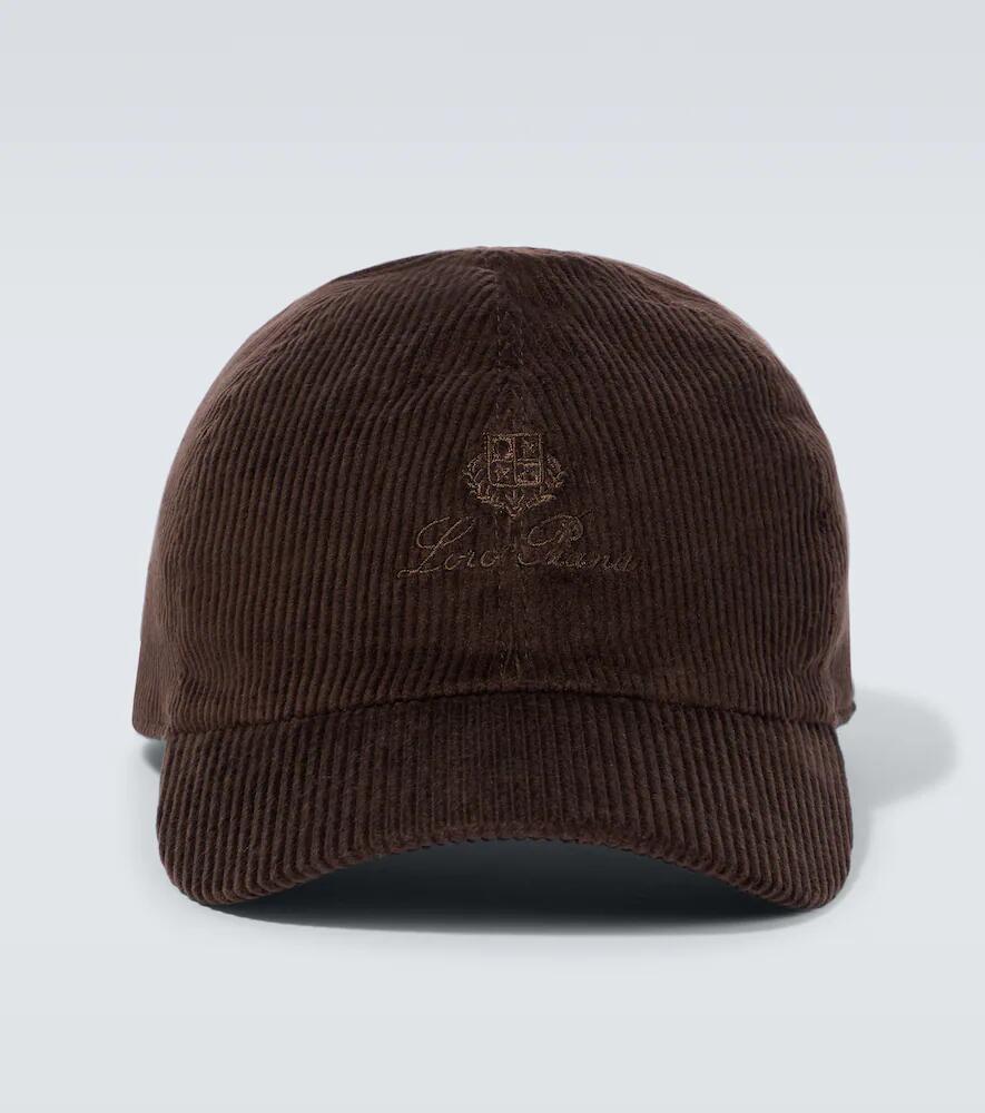 Loro Piana Logo corduroy baseball cap Cover