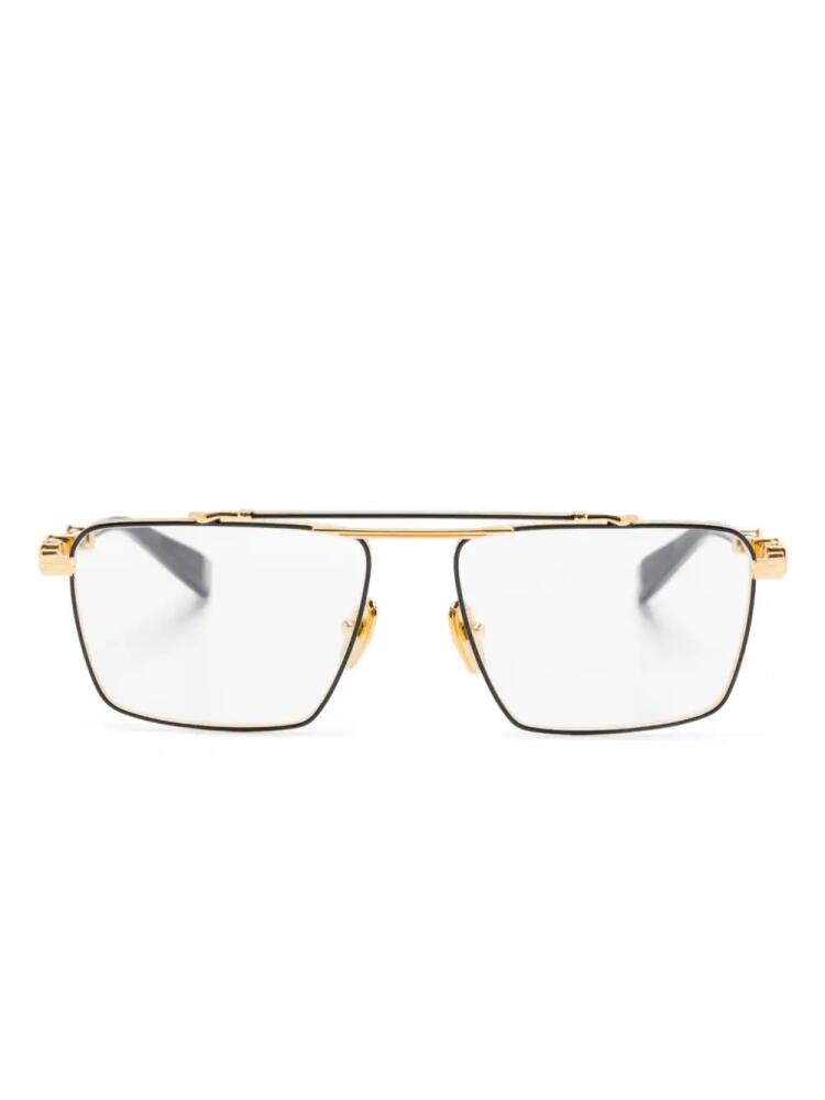 Balmain Eyewear pilot-frame glasses - Black Cover