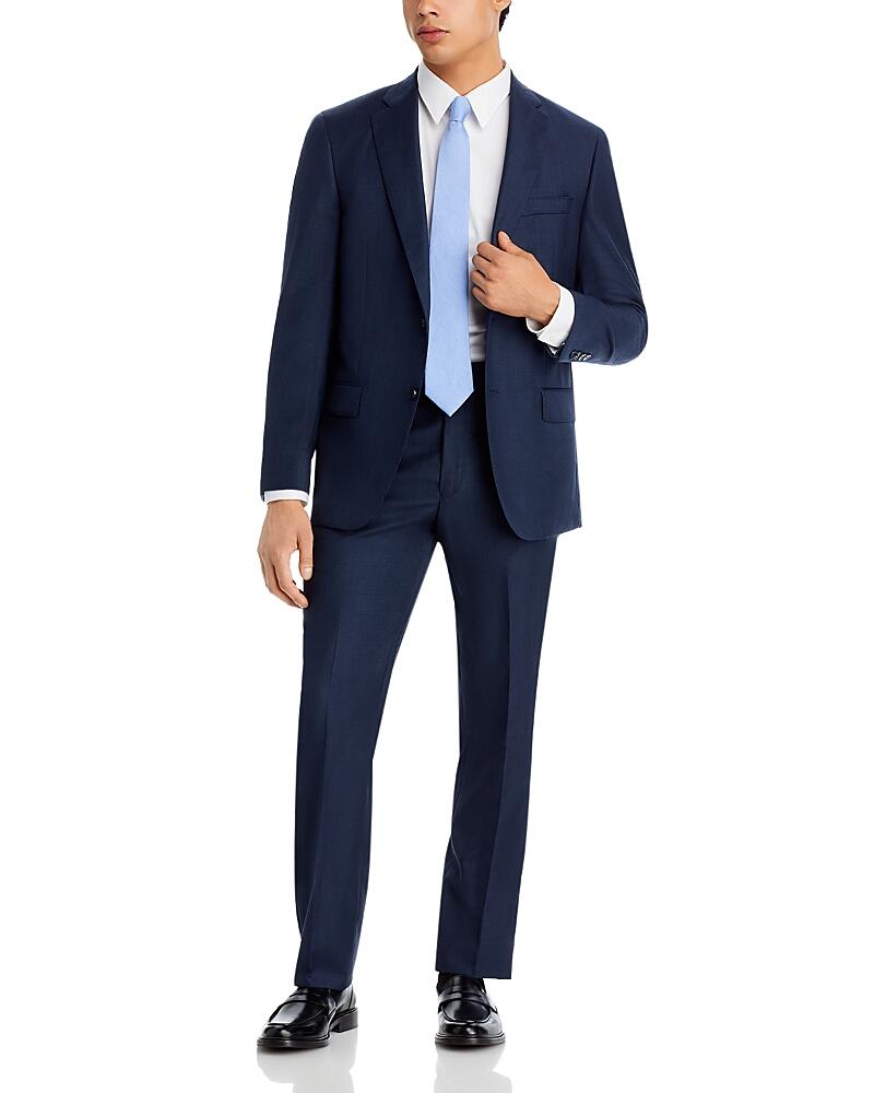 Hart Schaffner Marx New York Navy Solid Classic Fit Suit Cover