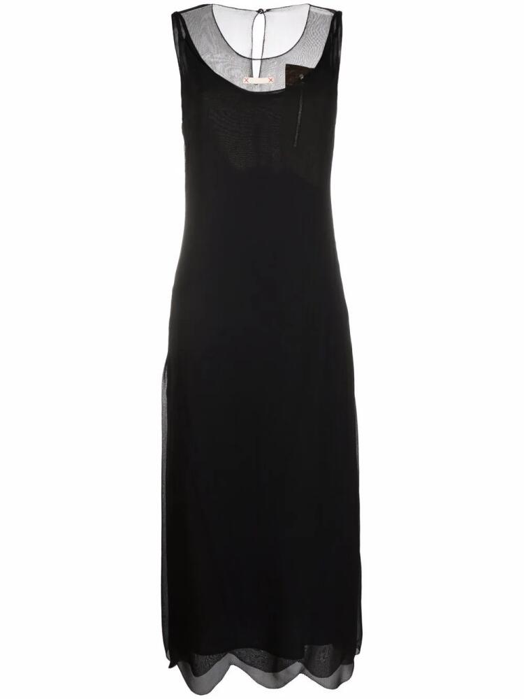 Maison Margiela four-stitch shift dress - Black Cover