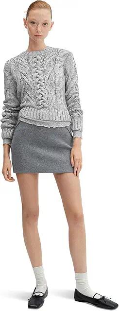 MANGO Platino Sweater (Silver) Women's Sweater Cover