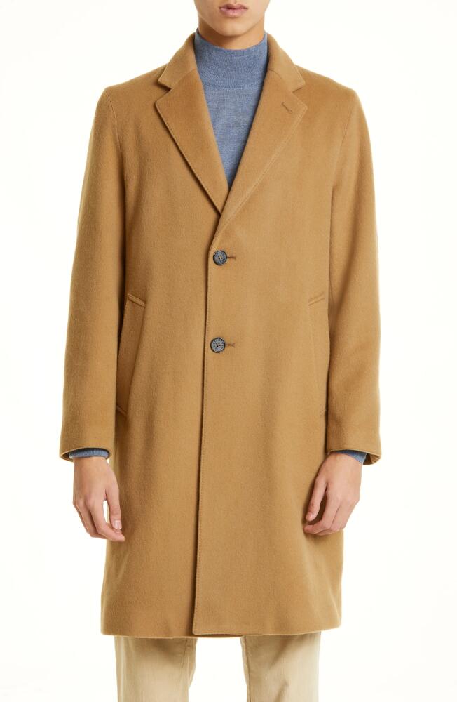 Mackintosh New Stanley Wool & Cashmere Coat in Beige Cover