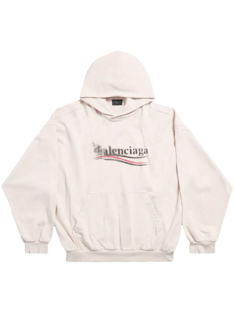 Balenciaga Political Stencil hoodie - Neutrals Cover