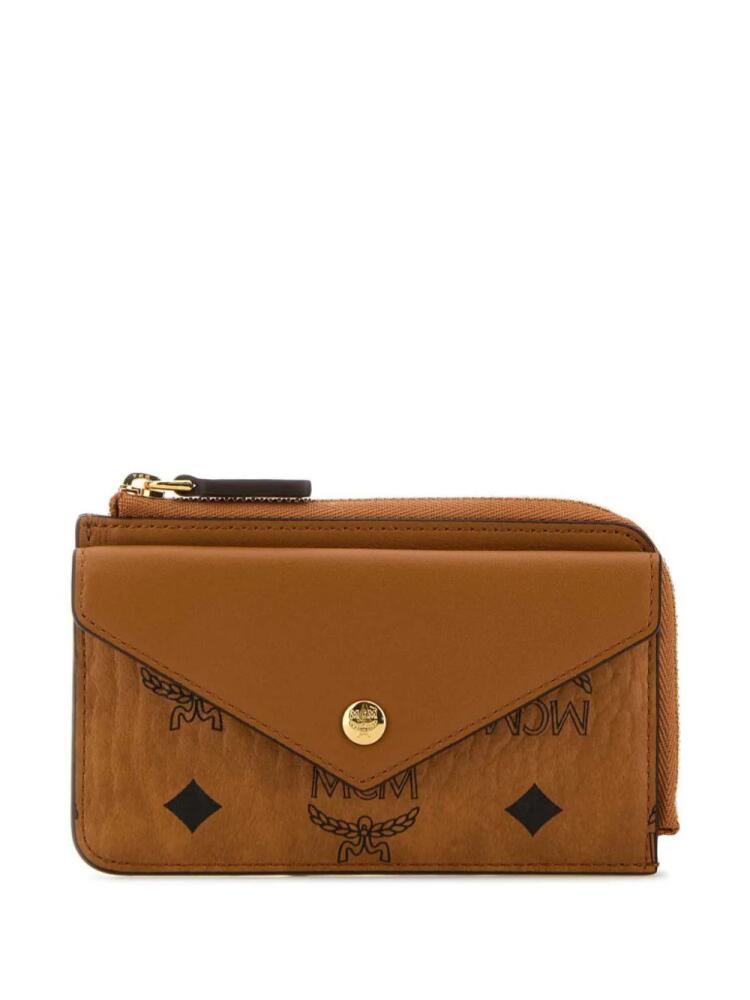 MCM mini Himmel card case - Brown Cover