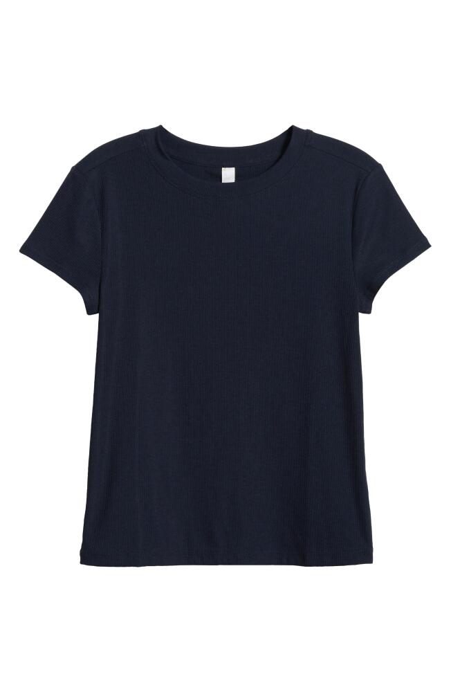 Zella Go-To Rib T-Shirt in Navy Sapphire Cover