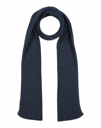 Gran Sasso Man Scarf Slate blue Virgin Wool Cover