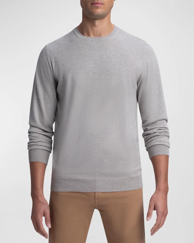 Bugatchi Men's Cotton-Cashmere Crewneck Sweater Cover