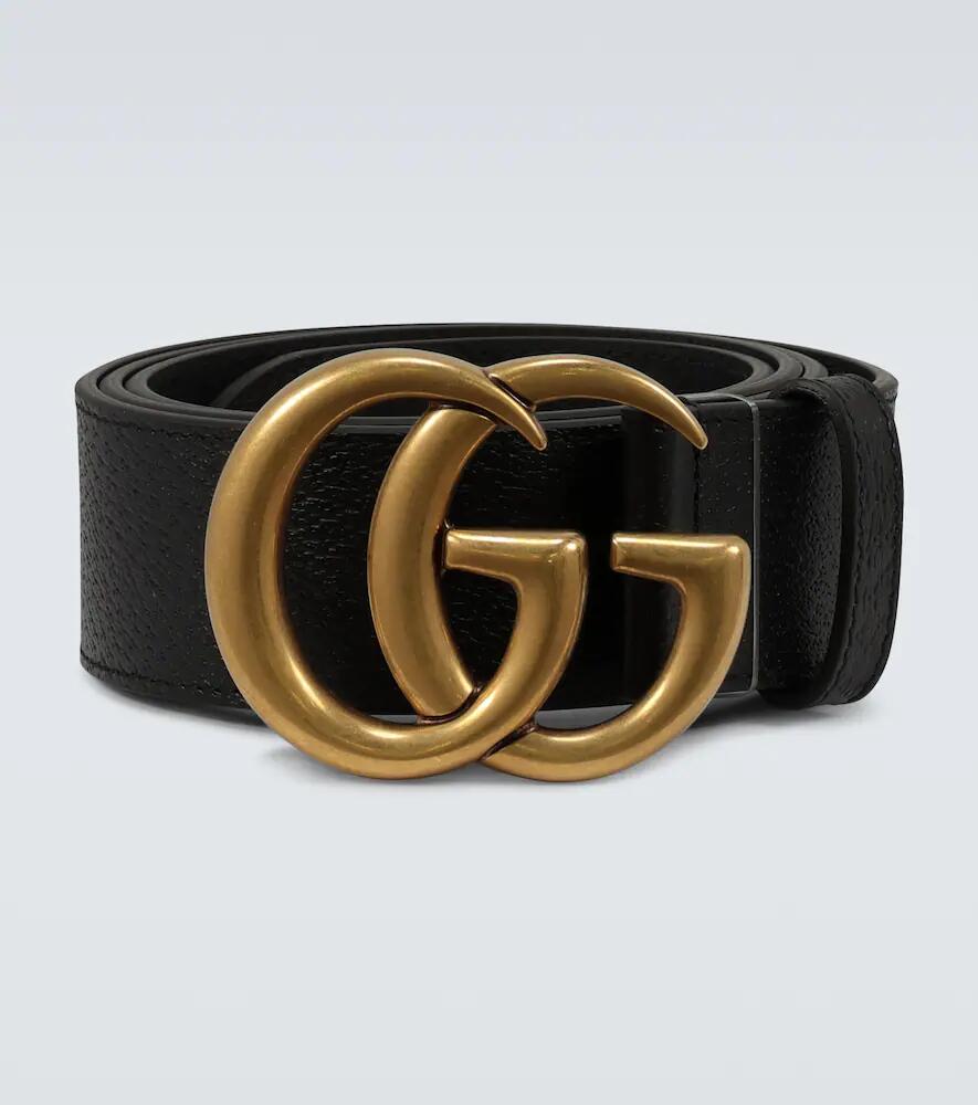 Gucci Leather belt with Double G buckle Cover