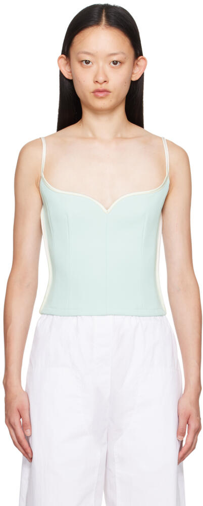 Paris Georgia SSENSE Exclusive Blue & White Heart Camisole Cover