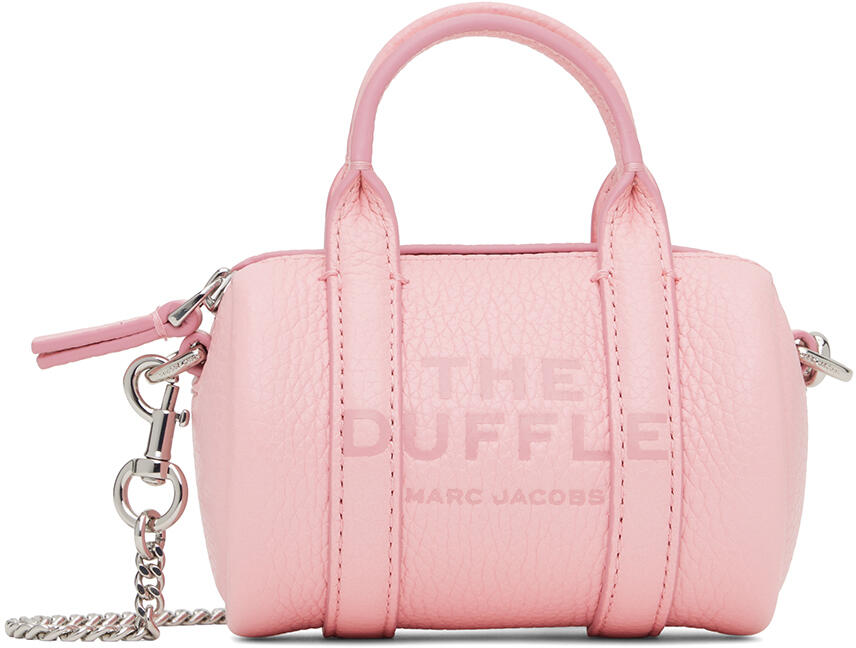 Marc Jacobs Pink 'The Leather Nano Duffle Crossbody' Bag Cover