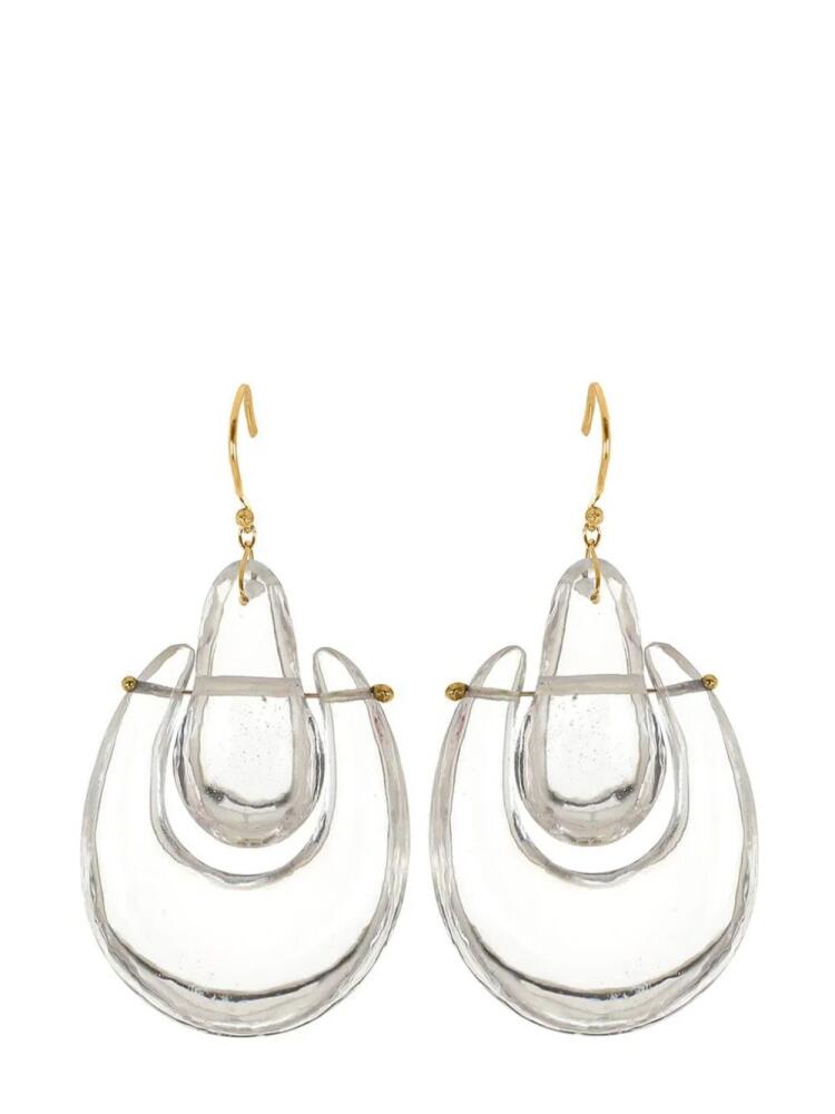 Ten Thousand Things 18kt yellow gold Large O'Keeffe crystal earrings Cover