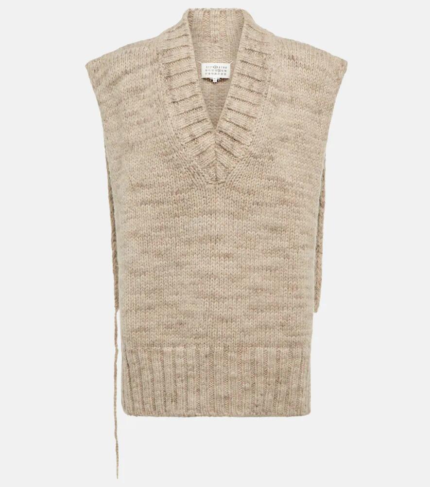 Maison Margiela Alpaca, cotton, and wool sweater vest Cover